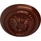 Ekena Millwork Saverne Ceiling Medallion, Hand-Painted Antique Copper, 18 1/2"W x 13 1/2"H x 1 7/8"P CM18SAACS - alternate 3